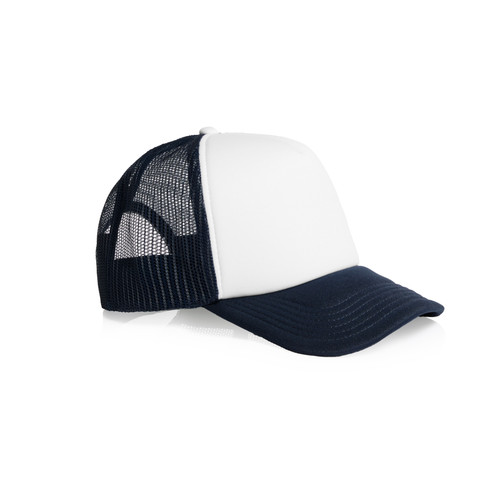 WHITE/NAVY - SIDE frame-foam-two-tone-trucker-white/navy-side